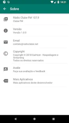 Rádio Clube FM 107,9 android App screenshot 0